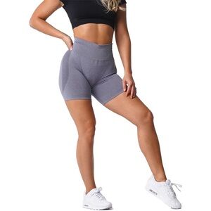 NVGTN Solid Seamless Gray Biker Shorts